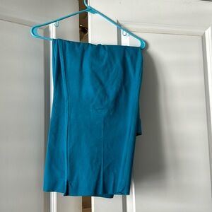 Crop dress pants in teal 18/20